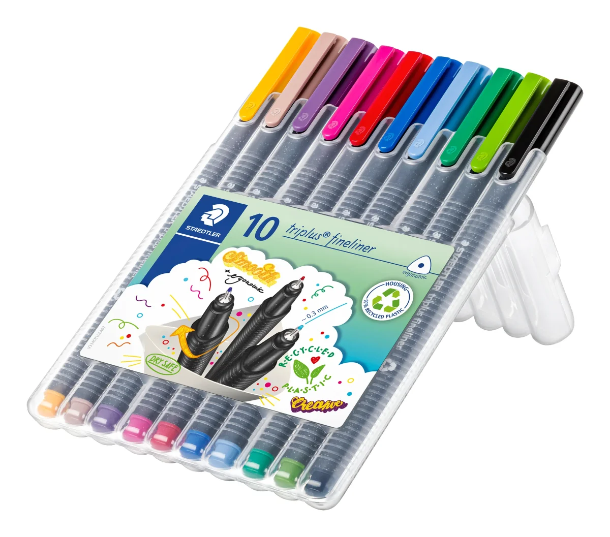 Staedtler Triplus fineliner 0,3 10-pack - Nya färger - Bild 2