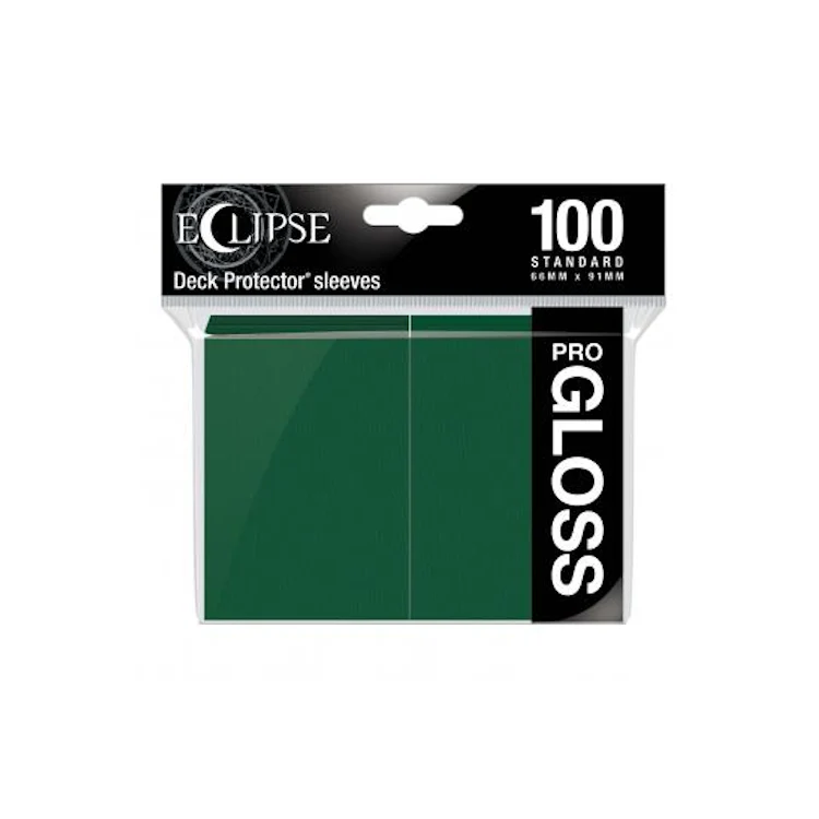 Eclipse Gloss Standard Sleeves: Forest Green - Ultra pro