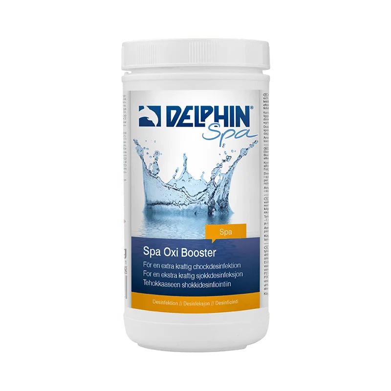 Aktivt Syre & Klorgranulat Delphin Spa Oxi Booster 1kg 4-pack - Bild 3
