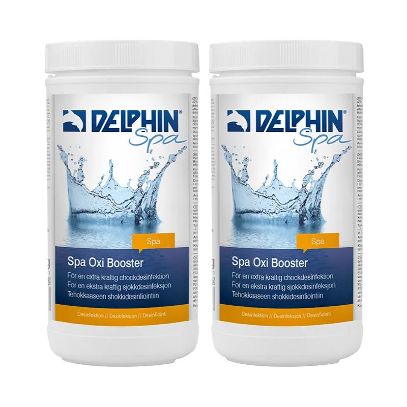 Aktivt Syre & Klorgranulat Delphin Spa Oxi Booster 1kg 2-pack - Bild 2