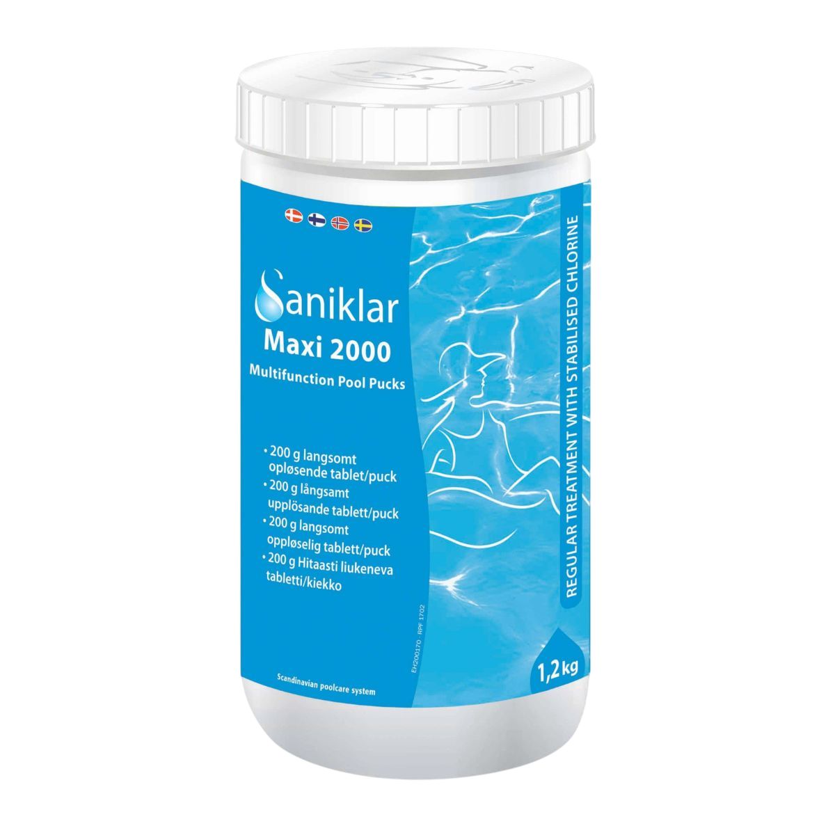 Klorpuckar Saniklar Maxi 2000 Multifunction 200g, 1,2kg - Bild 2